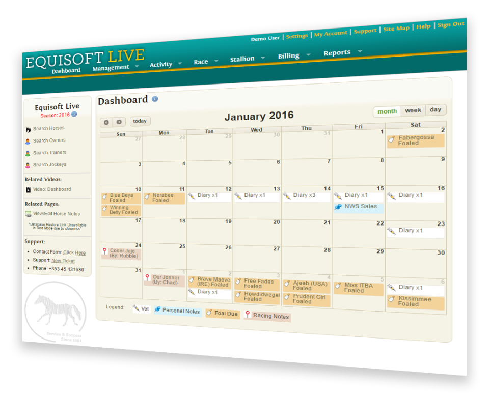 screenshot of Equisoft Live
